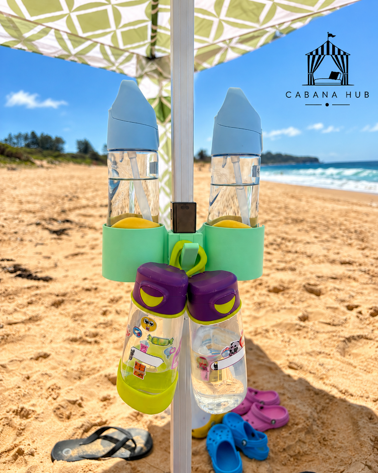 Cabana Hub Set - Drink Holder & Hook Organiser for CoolCabana
