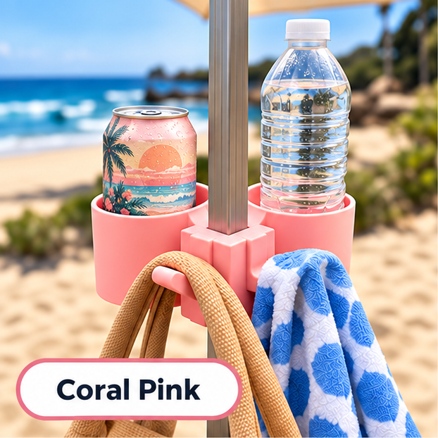 Cabana Hub Set - Drink Holder & Hook Organiser for CoolCabana