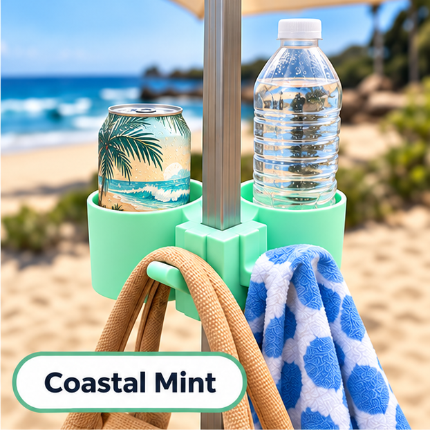 Cabana Hub Set - Drink Holder & Hook Organiser for CoolCabana