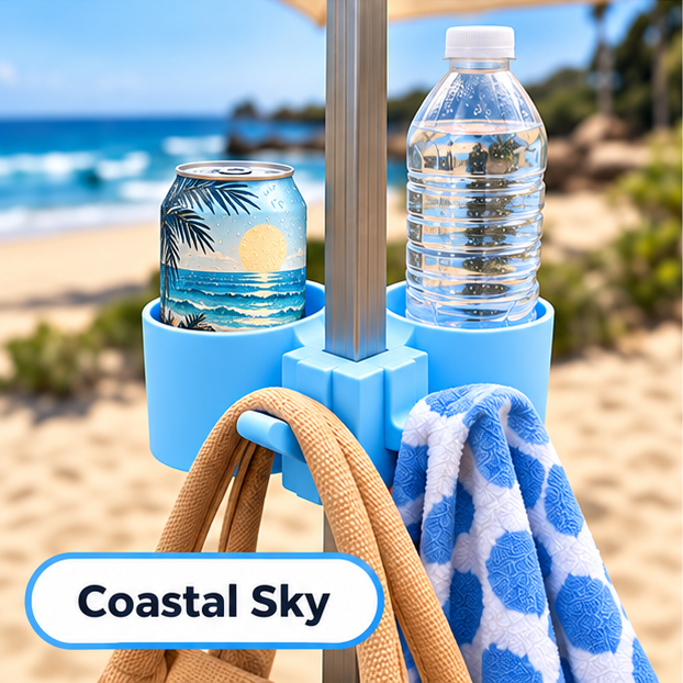 Cabana Hub Set - Drink Holder & Hook Organiser for CoolCabana