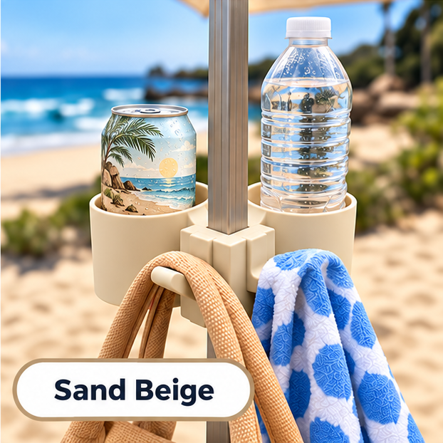Cabana Hub Set - Drink Holder & Hook Organiser for CoolCabana
