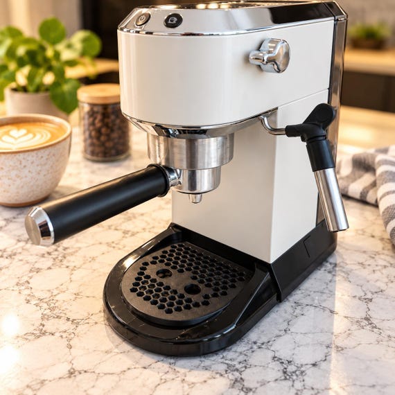 De’Longhi Dedica Slimline Drip Tray | Low Profile Coffee Machine Tray | Removable Grate