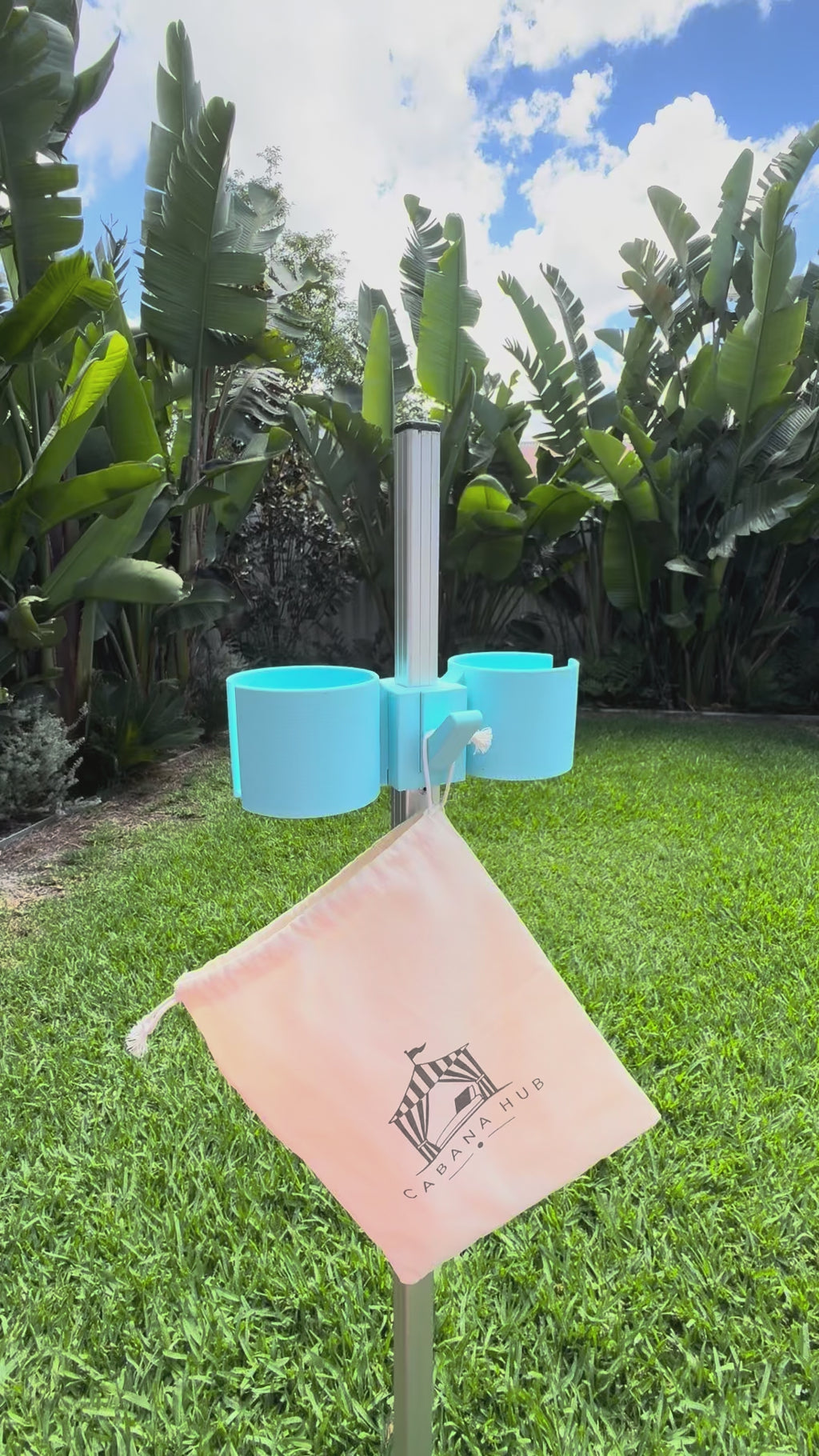 Cabana Hub Set - Drink Holder & Hook Organiser for CoolCabana
